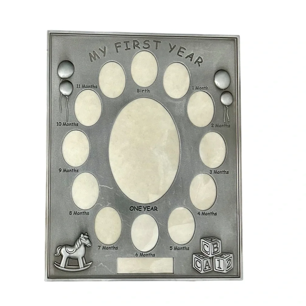Silver Baby Frame My First Year